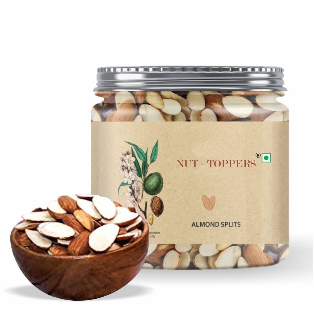 Nut Toppers Natural Almond Splits 200g     			Nut Toppers Natural Almond Splits 200g