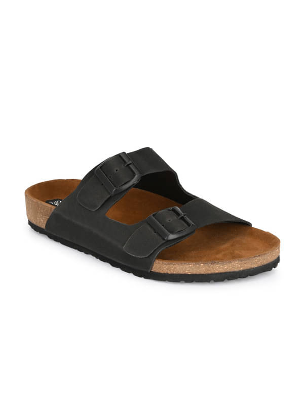     			SHENCES - Black Men's Slides
