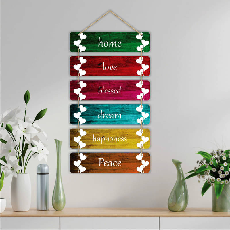    			Saf Wood Rectangular Decoratives Panel Multi - Pack of 6