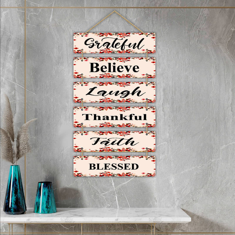     			Saf Wood Rectangular Decoratives Panel Multi - Pack of 6