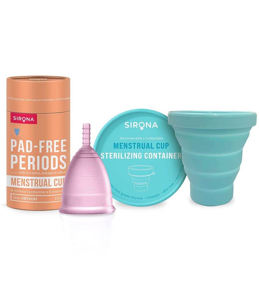 Sirona - Silicone Reusable Menstrual Cup Cleanser Medium ( Pack of 2 ) Sirona - Silicone Reusable Menstrual Cup Cleanser Medium ( Pack of 2 )
