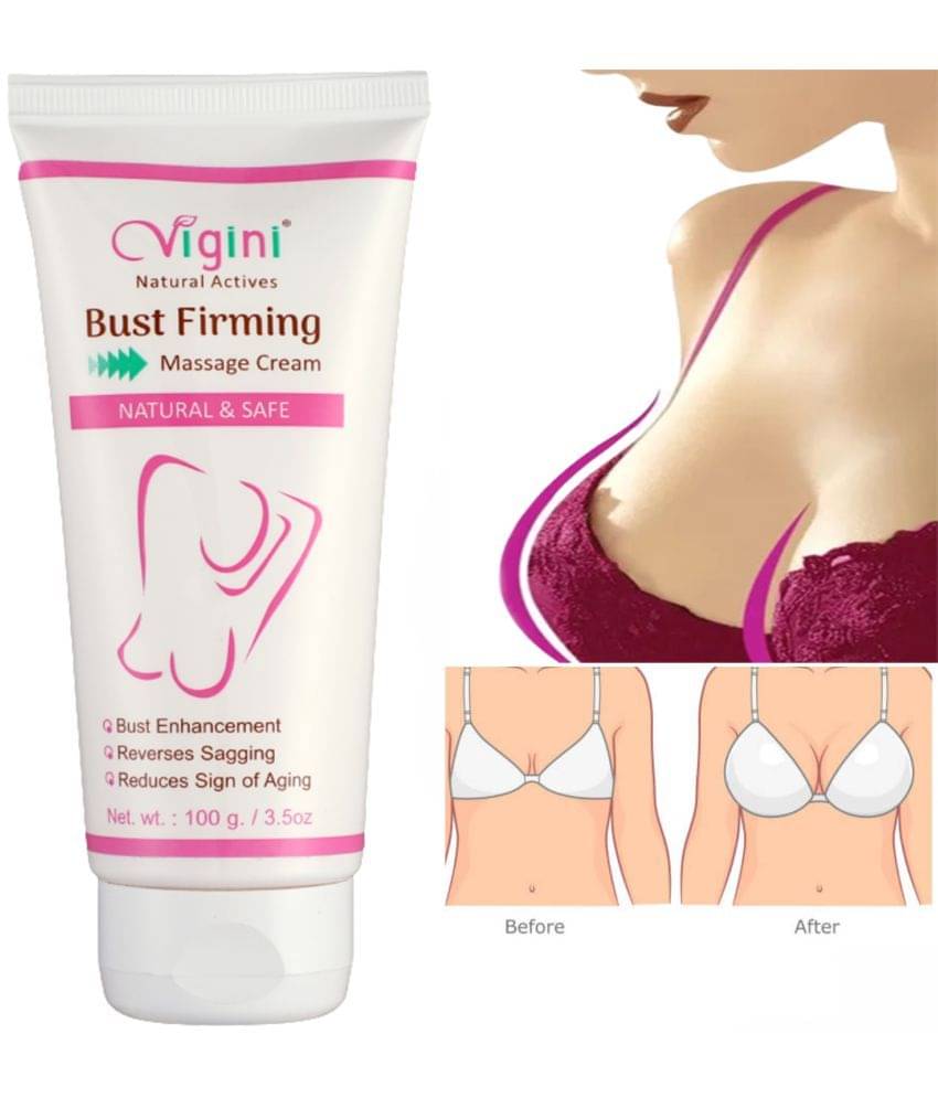     			Vigini Bust Breast Enlargement Size Increase Growth Boobs Beautiful Full 36 Firming Tightening Development Enlarge Enhancer Increasing Massage Cream Oil For Women Anti-Aging Sagging 100g | Paraben Free Hypoallergenic Big Tight Karne Ka Gel Spray