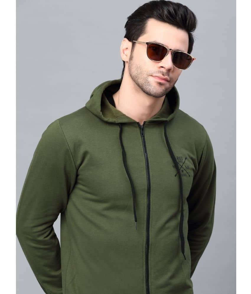 Rigo - Green Fleece Regular Fit Men's Casual Jacket ( Pack of 1 ) - Jackets & Coats | Buy online on ZillyBuy