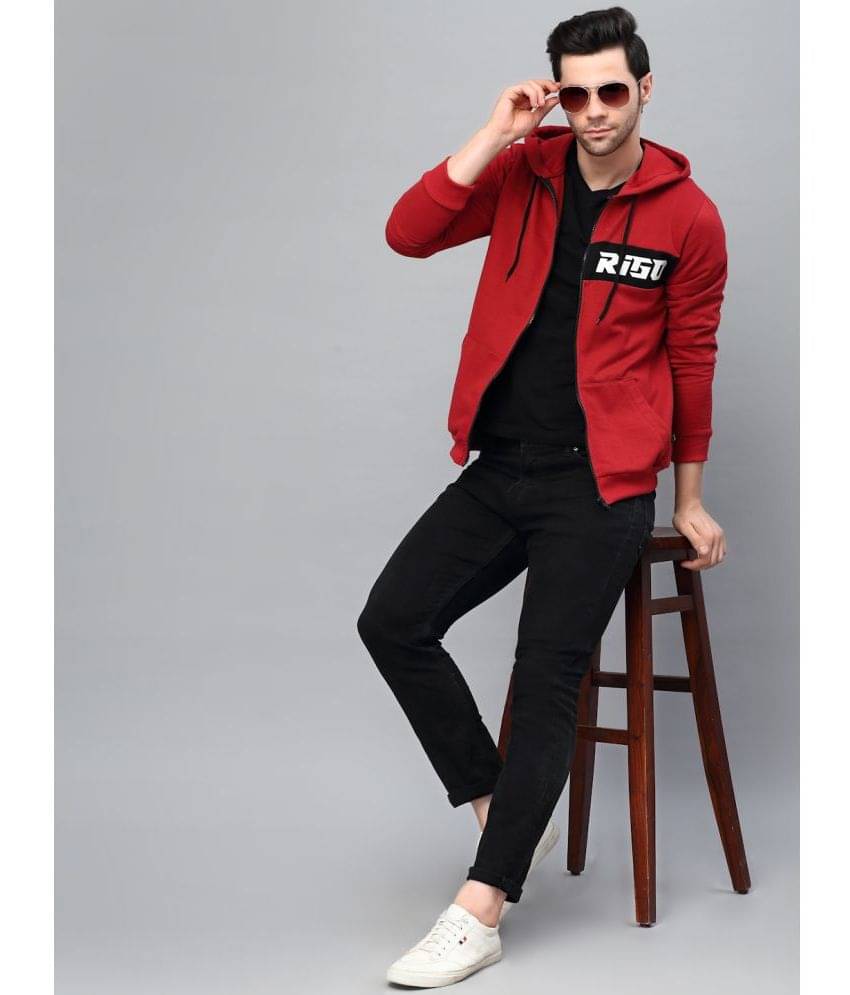 Rigo - Red Fleece Regular Fit Men's Casual Jacket ( Pack of 1 ) Rigo - Red Fleece Regular Fit Men's Casual Jacket ( Pack of 1 )