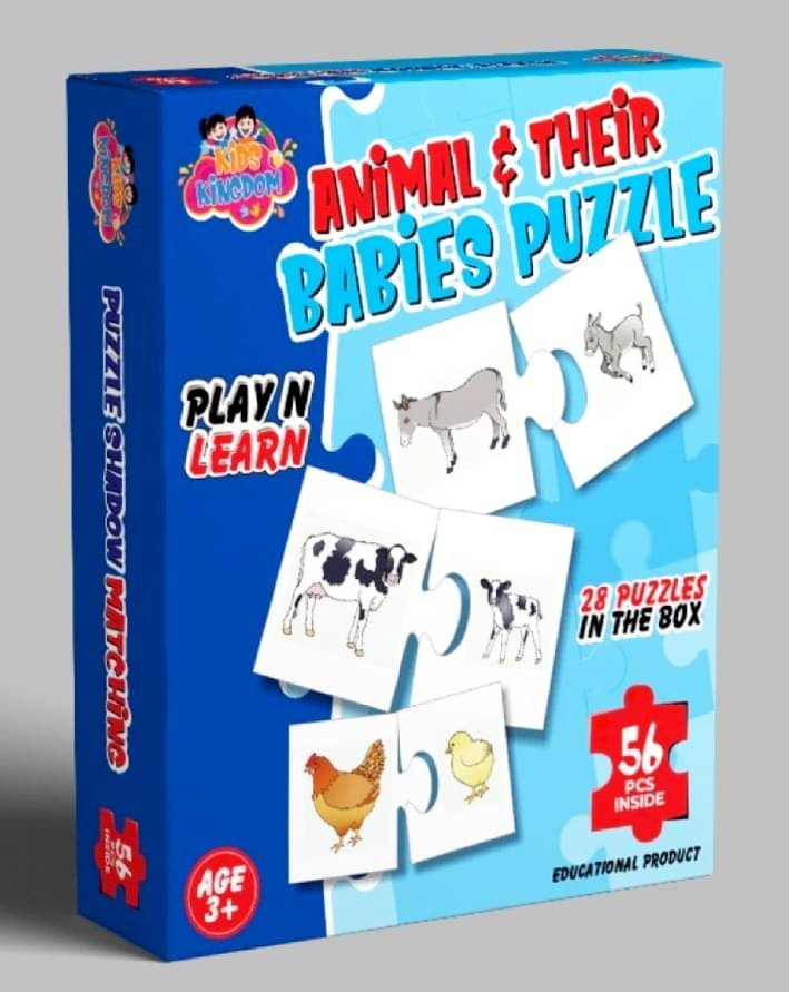     			Fratelli Kids Kingdom Puzzles for Kids – Animal and Their Babies Puzzles for Kids for Age 4 Years Old and Above - Educational and Fun Kids Puzzle