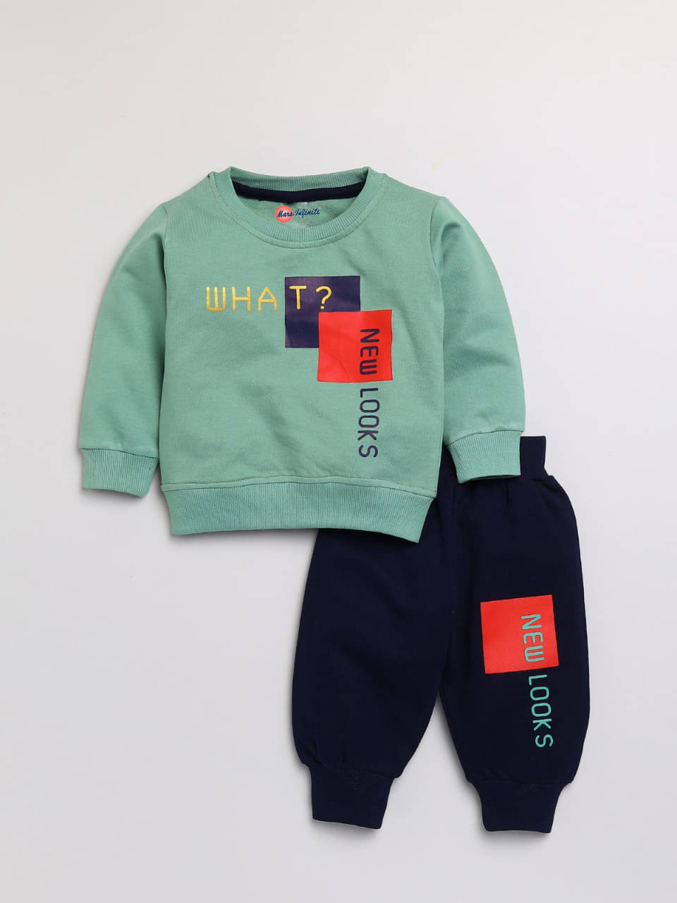     			Mars Infiniti Pack of 1 Unisex for Baby Cotton Sweatshirts & Trouser ( Mint Green )