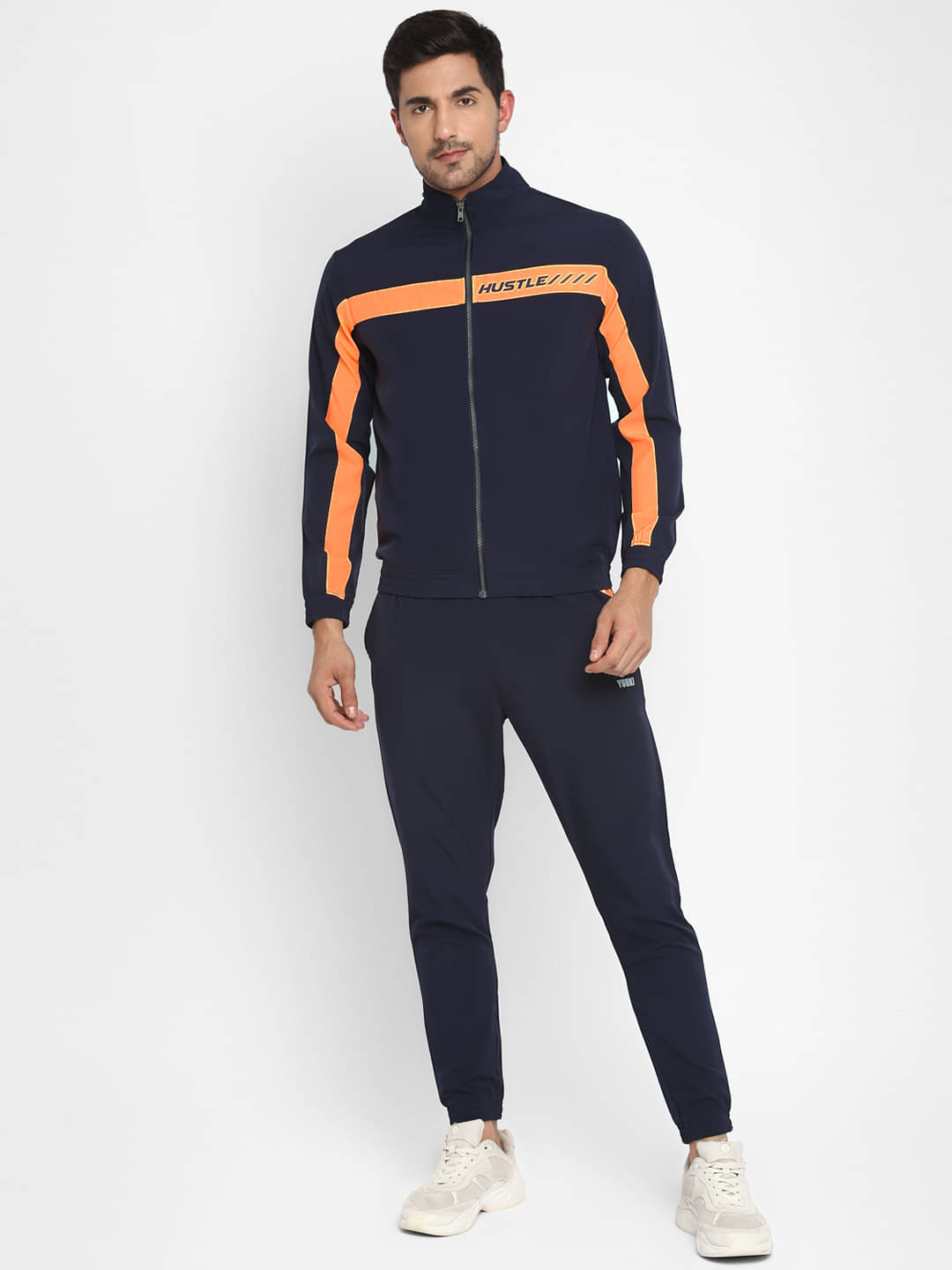 YUUKI - Navy Polyester Regular Fit Colorblock Men's Sports Tracksuit ( Pack of 1 ) YUUKI - Navy Polyester Regular Fit Colorblock Men's Sports Tracksuit ( Pack of 1 )