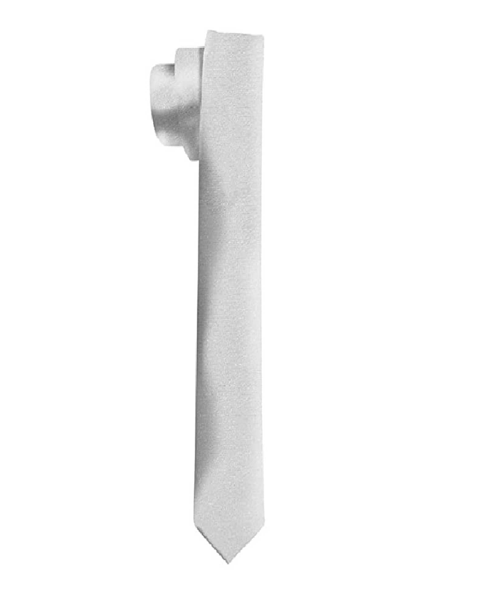 PENYAN White Plain Cotton Necktie - Jewellery Sets | Buy online on ZillyBuy