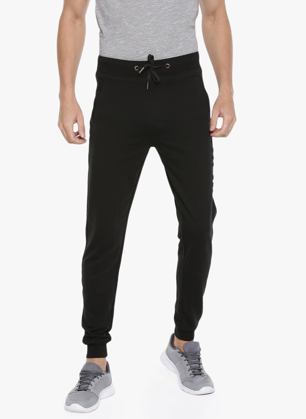 Force NXT - Black Cotton Men's Joggers ( Pack of 1 ) - Track Pants | Buy online on ZillyBuy