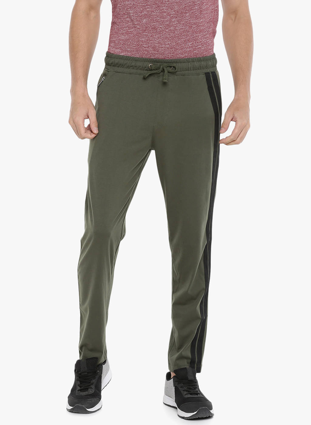     			Force NXT - Dark Green Cotton Men's Trackpants ( Pack of 1 )