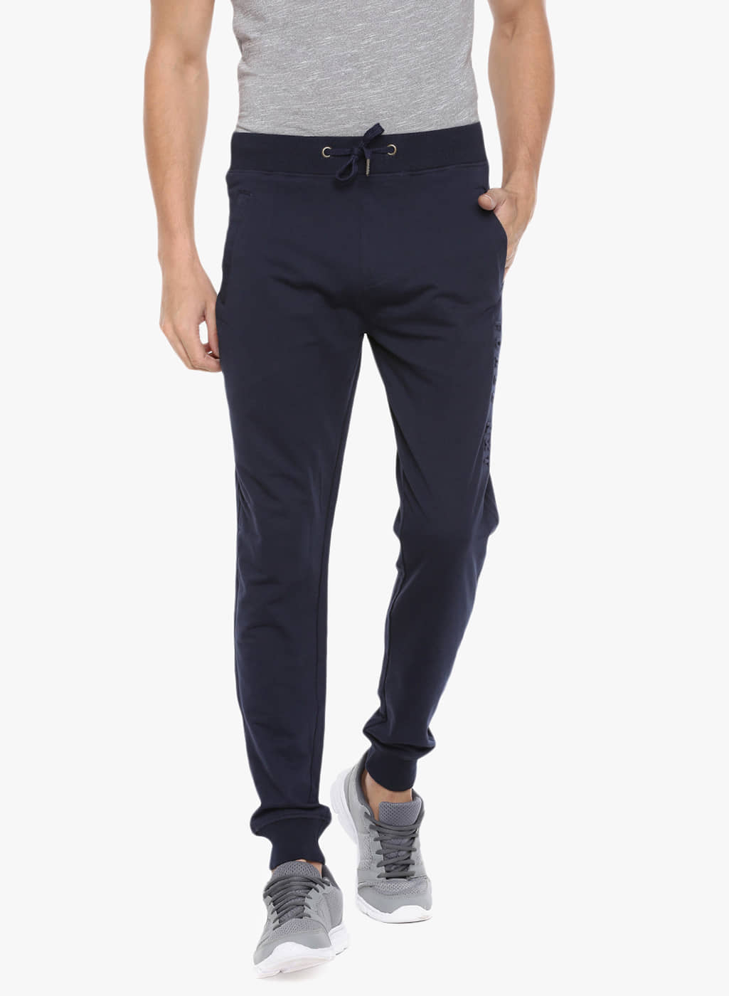 Force NXT - Navy Cotton Men's Joggers ( Pack of 1 ) - Track Pants | Buy online on ZillyBuy
