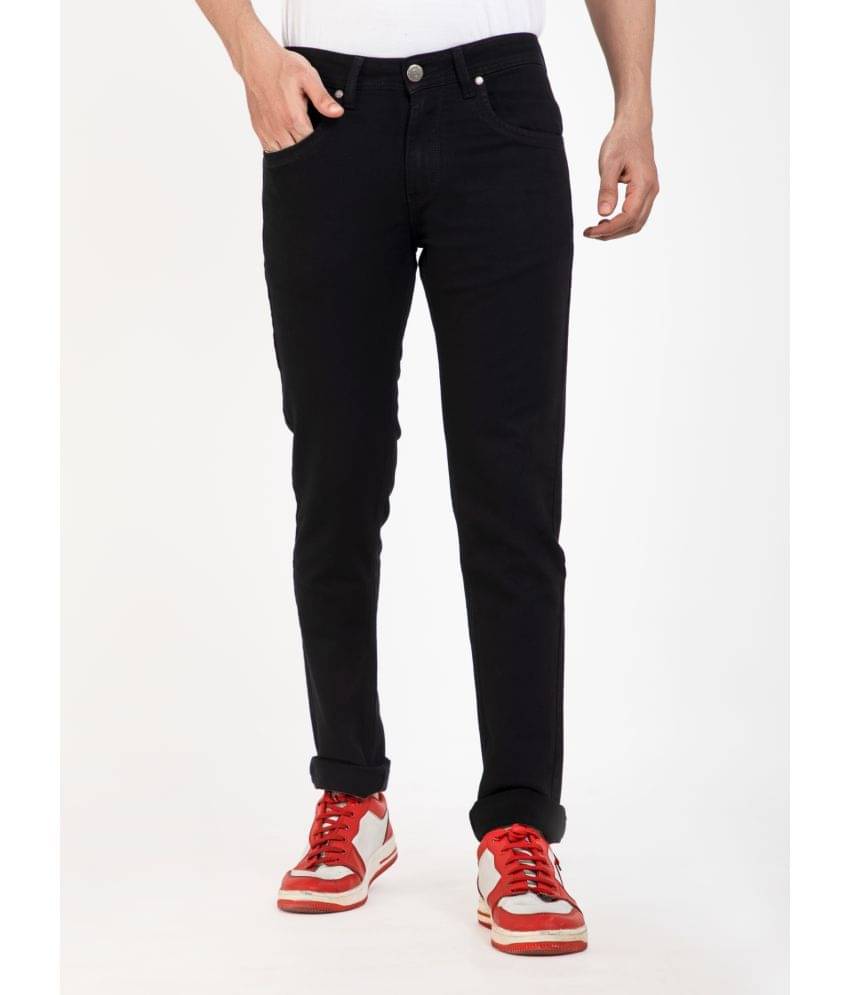HJ HASASI - Black Cotton Regular Fit Men's Jeans ( Pack of 1 ) HJ HASASI - Black Cotton Regular Fit Men's Jeans ( Pack of 1 )