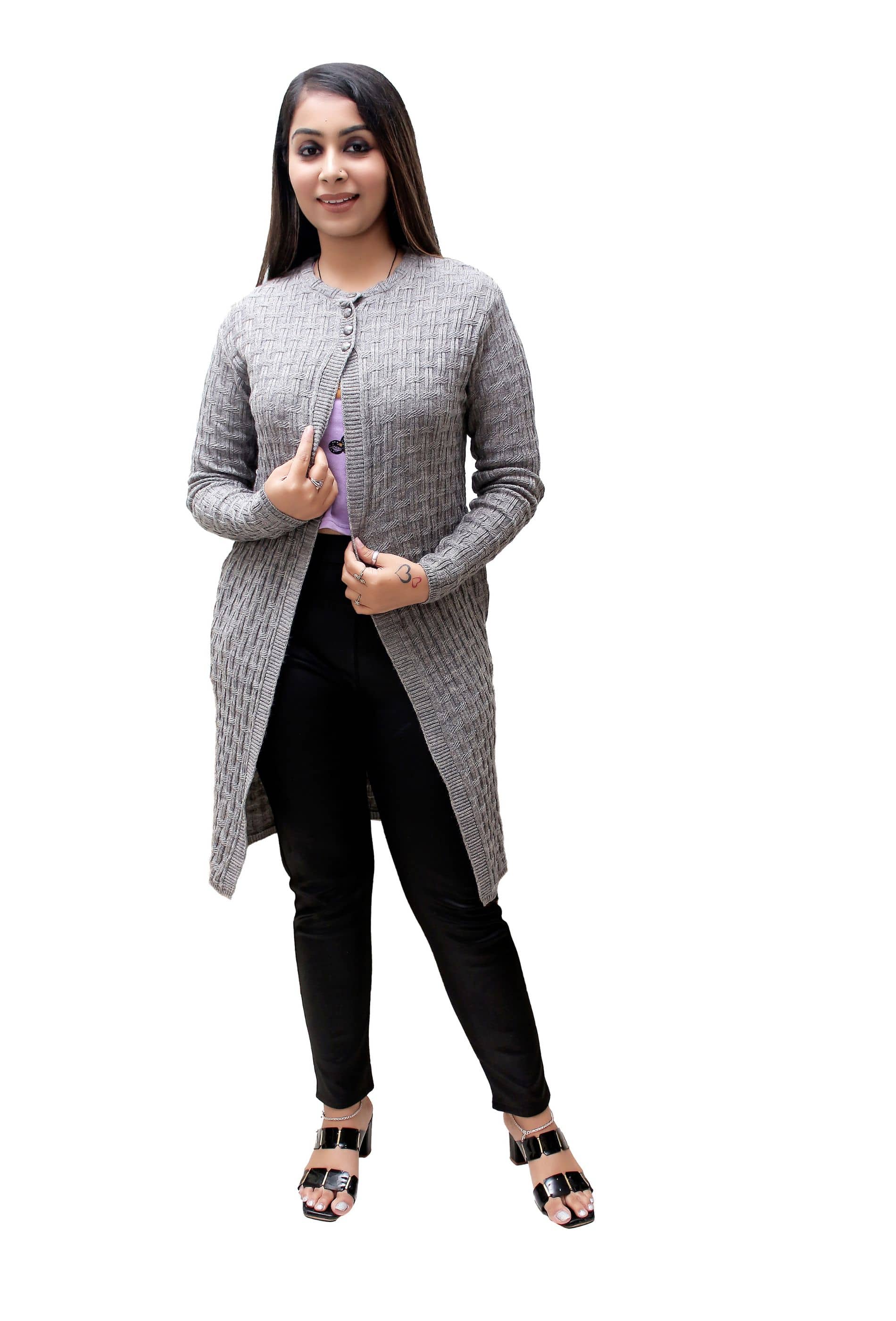 Hills Nylon Navy Buttoned Cardigans -
