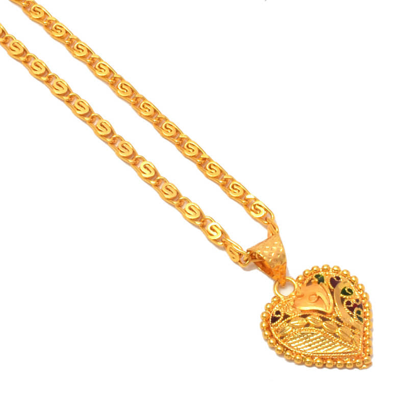 Jewarhaat - Golden Pendant ( Pack of 1 )