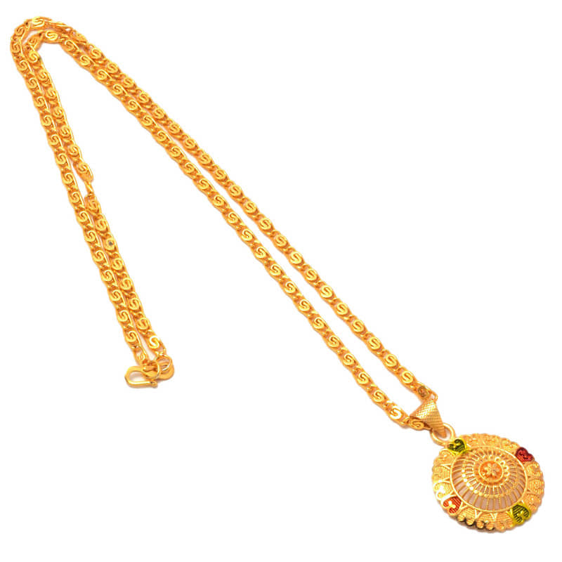 Jewarhaat - Golden Pendant ( Pack of 1 )