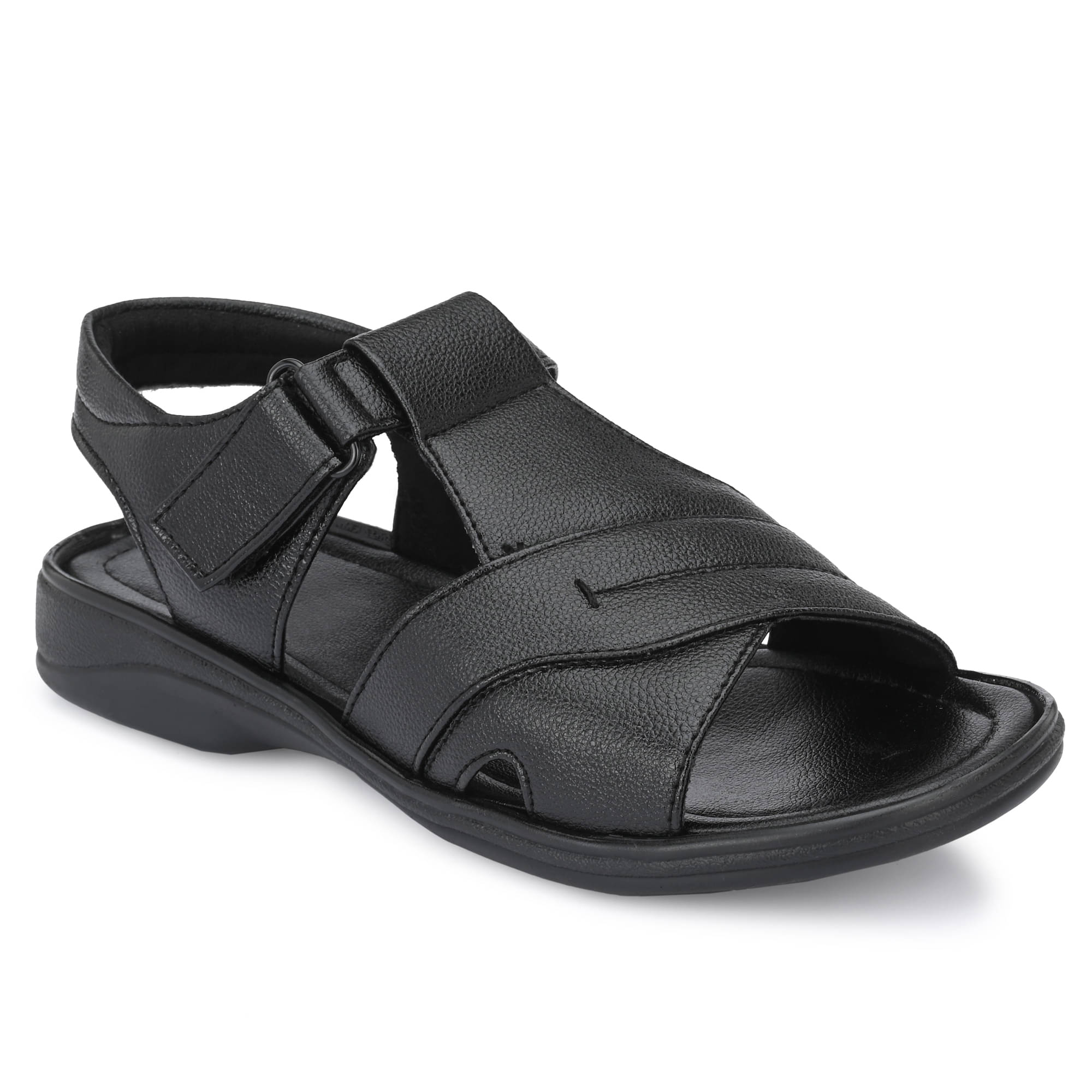     			Leeport - Black Men's Sandals