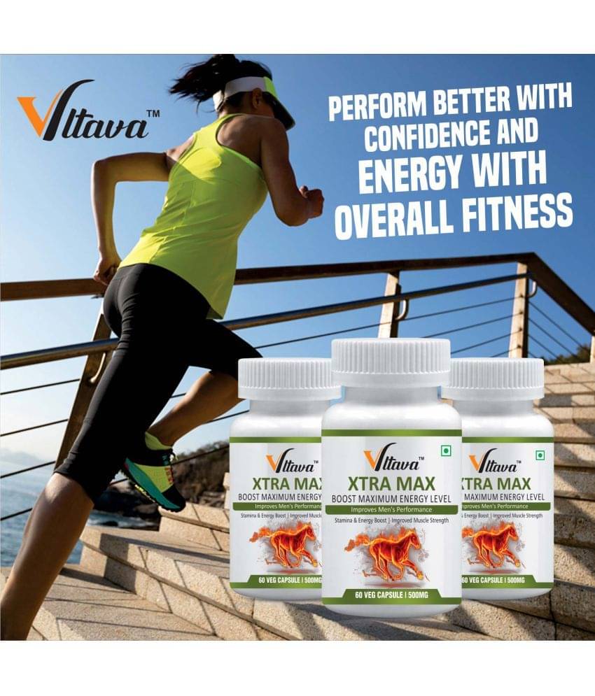 Vltava Xtra Max Natural Performance,Strength and Stamina Power Capsules 180 mg Unflavoured Minerals Capsule Pack of 3 Vltava Xtra Max Natural Performance,Strength and Stamina Power Capsules 180 mg Unflavoured Minerals Capsule Pack of 3