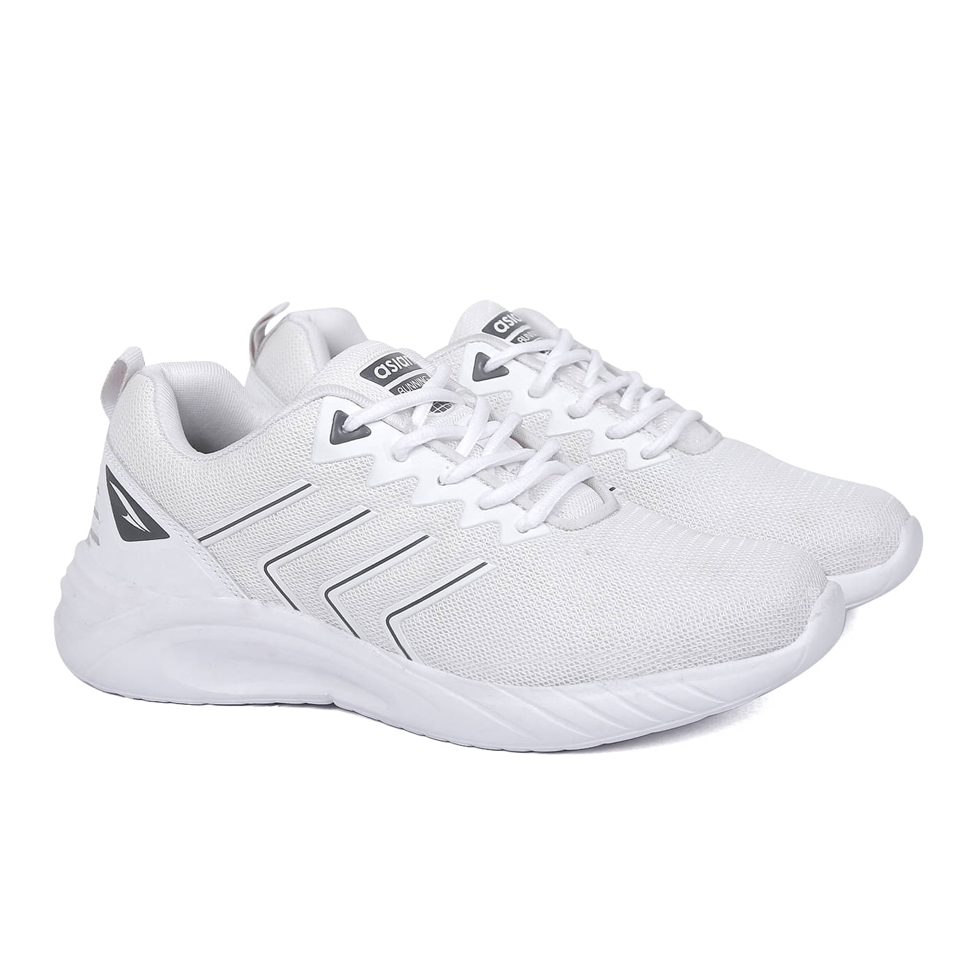 ASIAN - Battle-05 White Men's Sports Running Shoes     			ASIAN - Battle-05 White Men's Sports Running Shoes