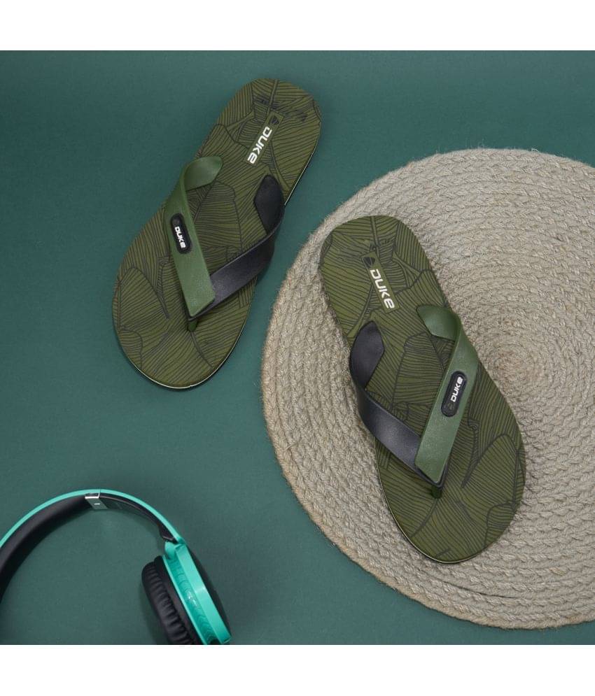    			Duke - Olive Men's Thong Flip Flop