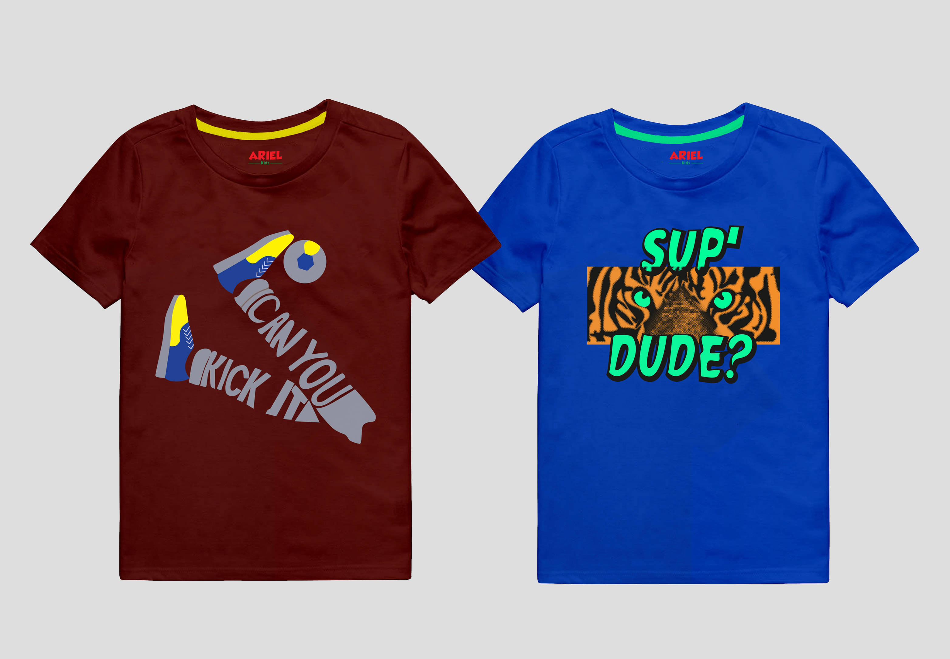    			Ariel Pack of 1 Boys Cotton Blend T-Shirt ( Multicolor )