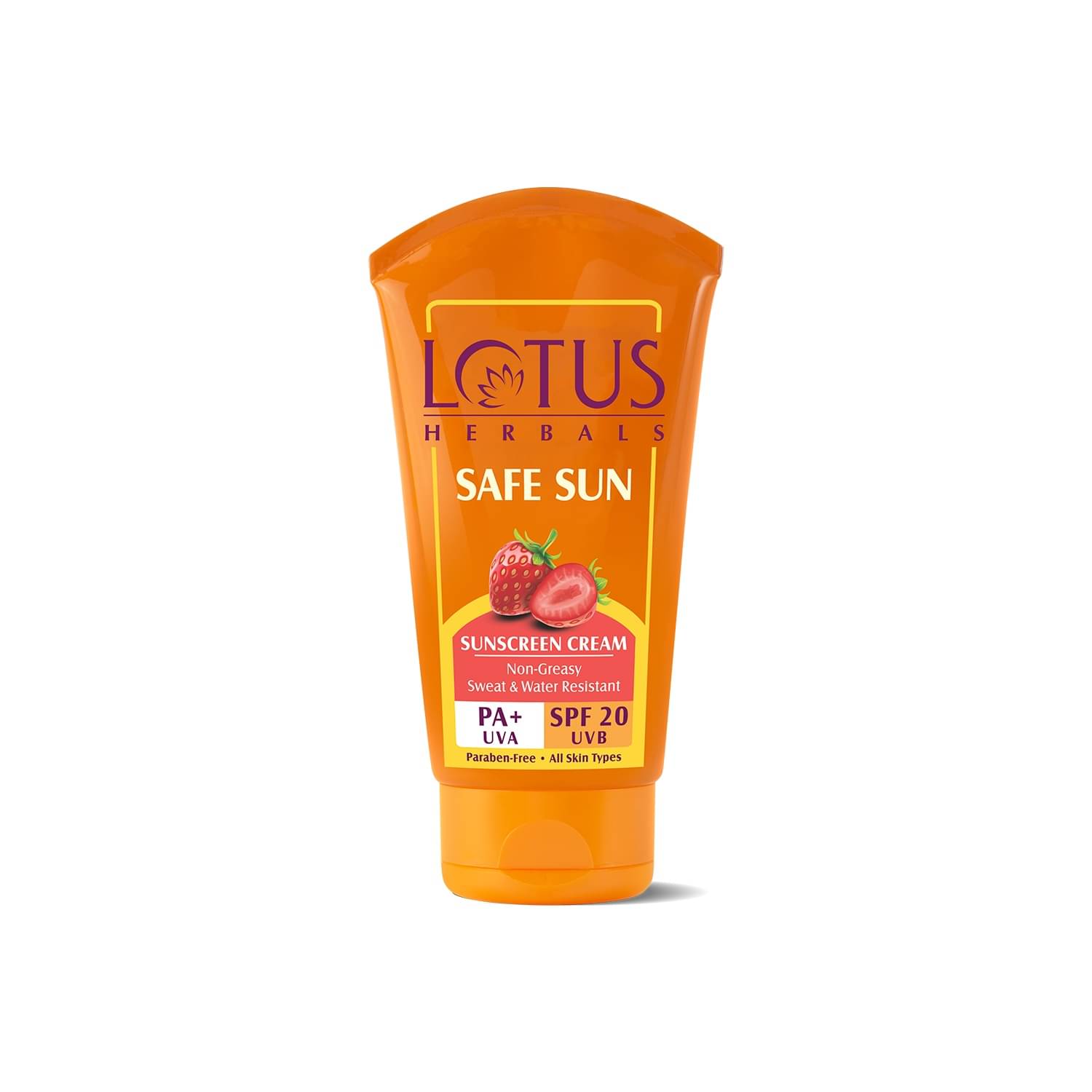     			Lotus Herbals Safe Sun Sunscreen Cream , Spf 20 Pa+, Sweat & Waterproof, 50G