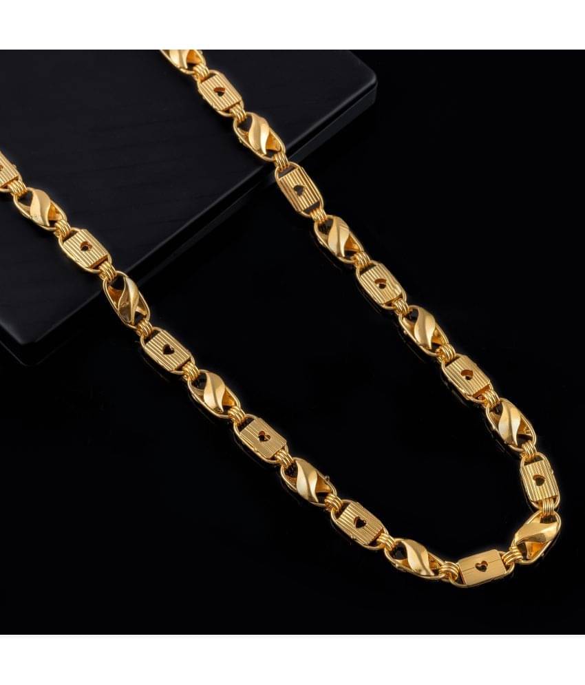     			MGSV Gold Plated Alloy Chain ( Pack of 1 )