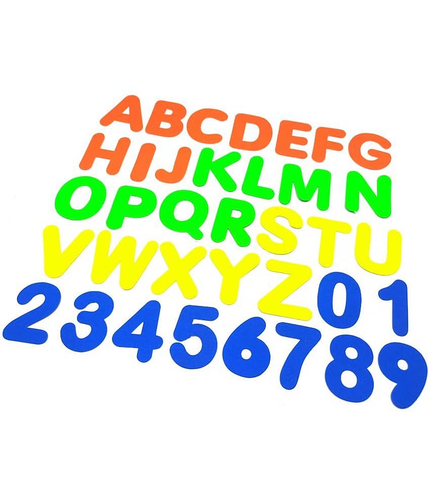 Die Cut Alphabet Letters & Numbers Cutouts Neon Color Pack of 108 Pcs Size 2 inch 5 cm for Bulletin Display Board Chalkboard Classroom Decor Arts Crafts Scrapbook Decoration - Stationery | Buy online on ZillyBuy