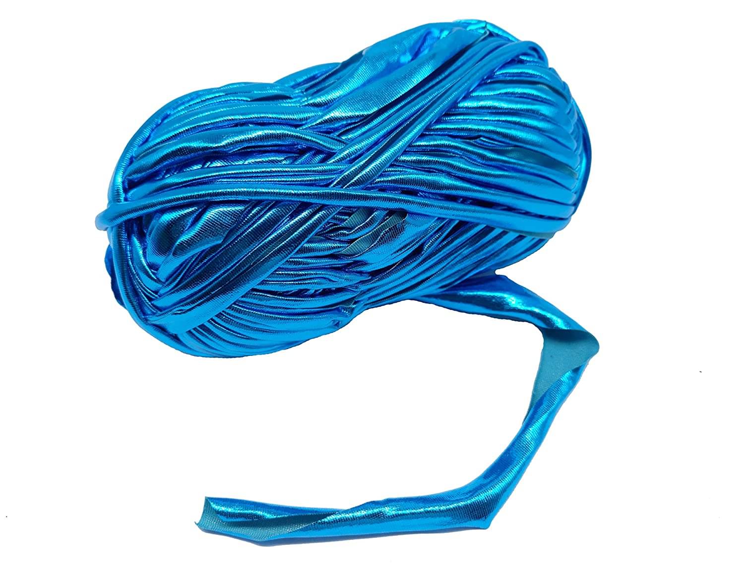 PRANSUNITA Metallic Shining Sparkle T-Shirt Knitting Yarn – 100 GMS - for Hand Knit Clutch Bag Backpack Bulky Blanket Cushion Crochet Glossy Yarn – Color -Ferozi ( Turquoise Blue ) PRANSUNITA Metallic Shining Sparkle T-Shirt Knitting Yarn – 100 GMS - for Hand Knit Clutch Bag Backpack Bulky Blanket Cushion Crochet Glossy Yarn – Color -Ferozi ( Turquoise Blue )