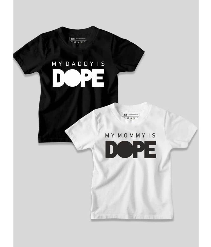 Be Awara Pack of 2 Boys Cotton T-Shirt ( Black )