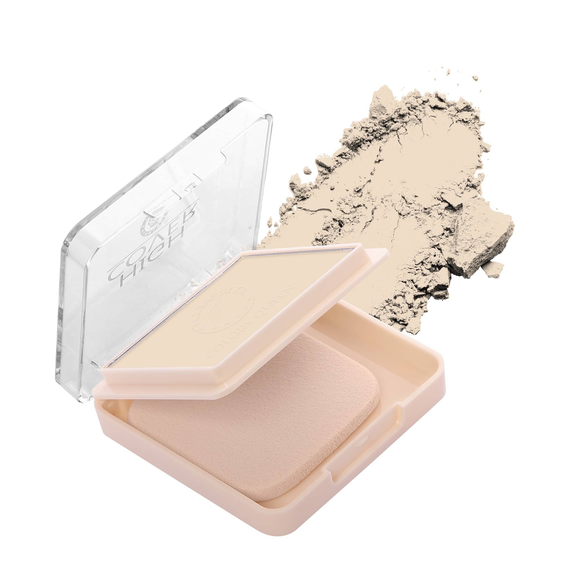     			Colors Queen High Cover Compact Powder 8g, Light (Shade - 01)
