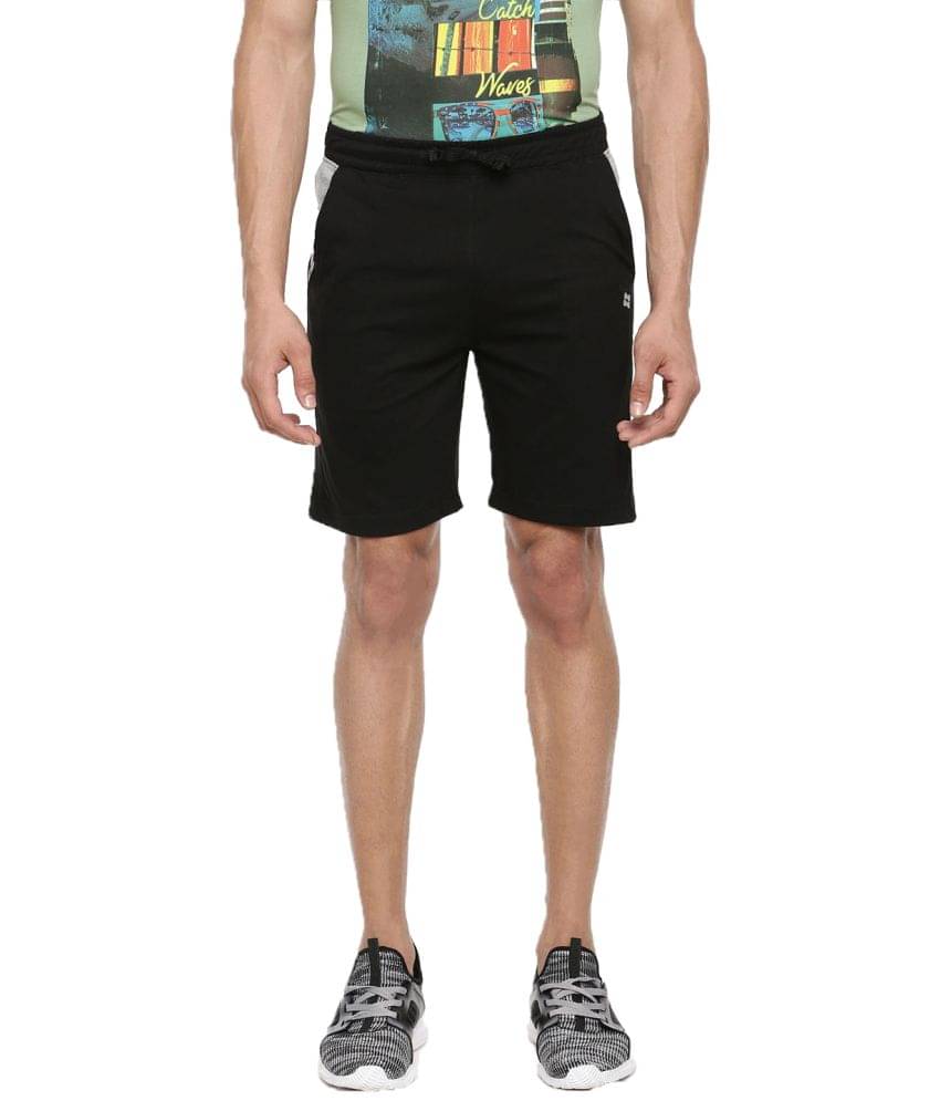    			Dollar Athleisure - Black Cotton Men's Shorts ( Pack of 1 )