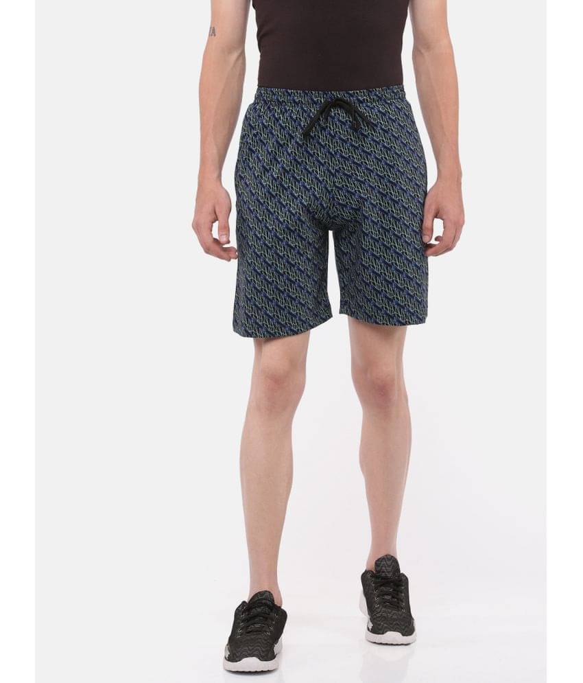     			Dollar Athleisure - Blue Cotton Men's Shorts ( Pack of 1 )