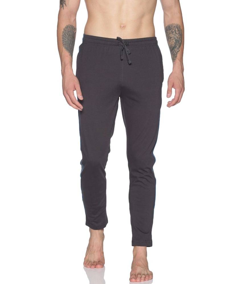 Dollar Athleisure - Grey Cotton Men's Trackpants ( Pack of 1 ) Dollar Athleisure - Grey Cotton Men's Trackpants ( Pack of 1 )