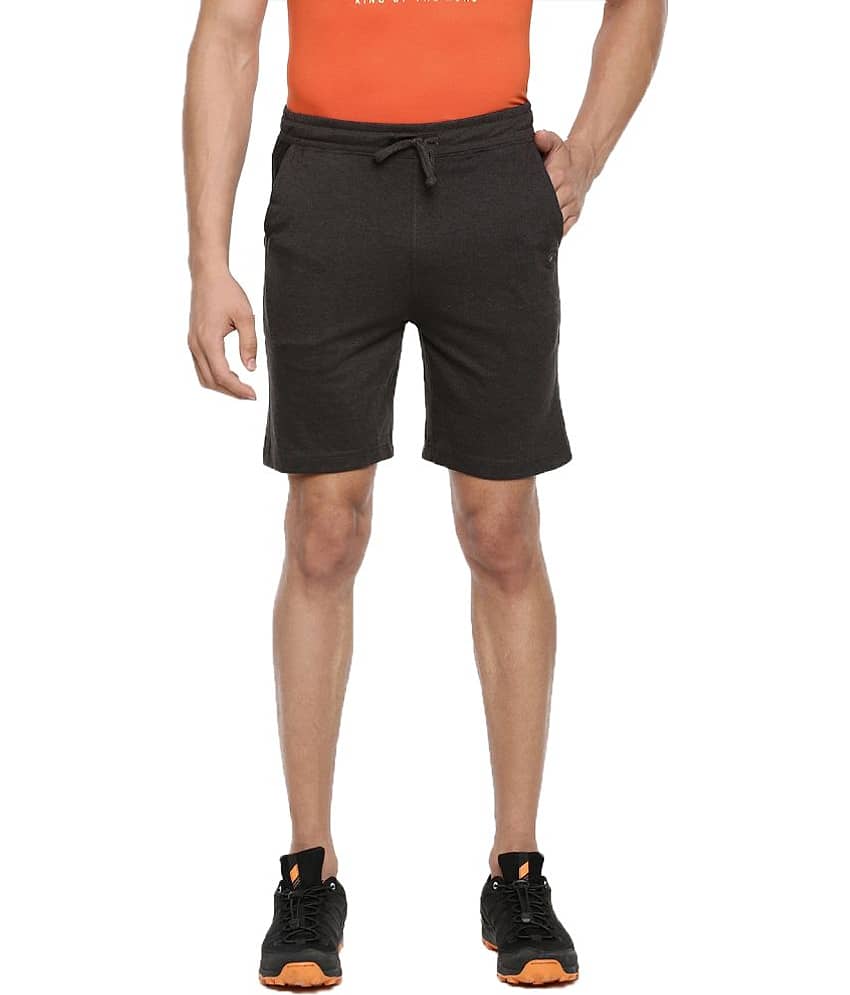 Dollar Athleisure - Grey Cotton Men's Shorts ( Pack of 1 ) - Shorts | Buy online on ZillyBuy
