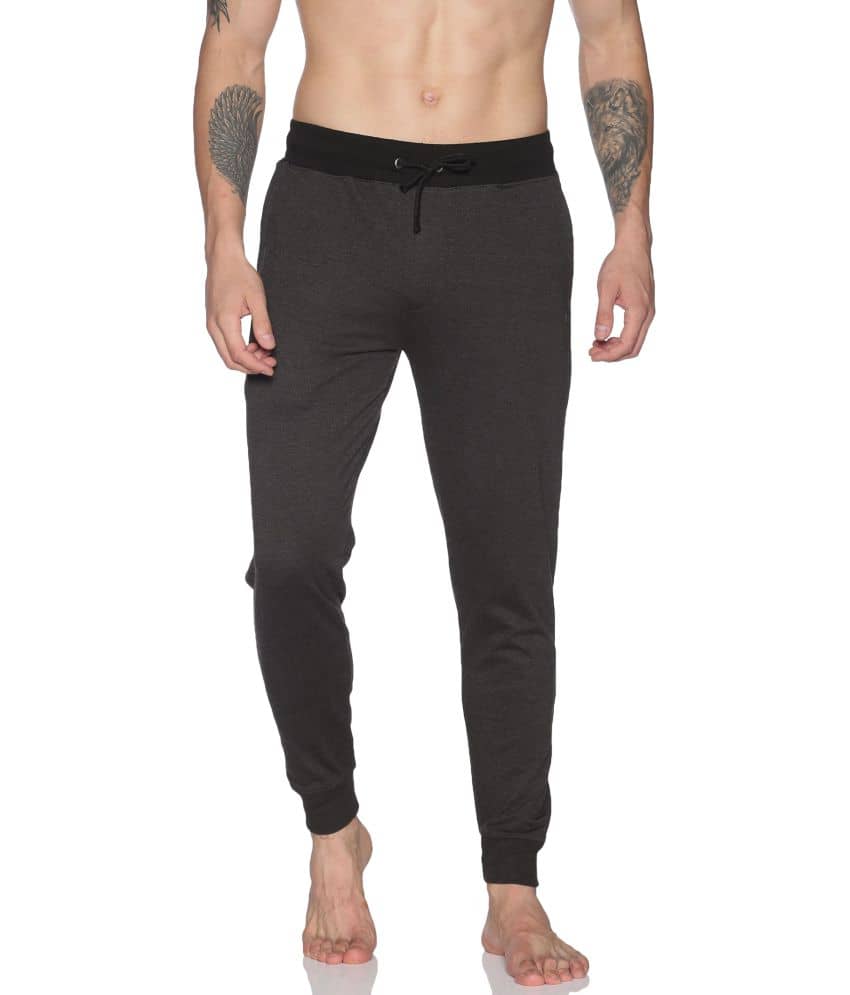 Dollar Athleisure - Grey Cotton Men's Joggers ( Pack of 1 ) - Track Pants | Buy online on ZillyBuy