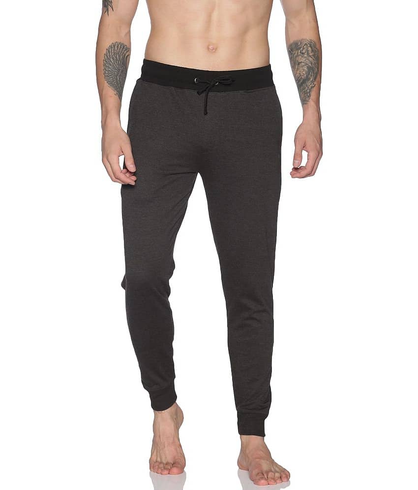 Dollar Athleisure - Grey Cotton Men's Joggers ( Pack of 1 ) - Track Pants | Buy online on ZillyBuy