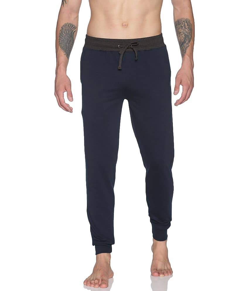 Dollar Athleisure - Navy Cotton Men's Joggers ( Pack of 1 ) - Track Pants | Buy online on ZillyBuy