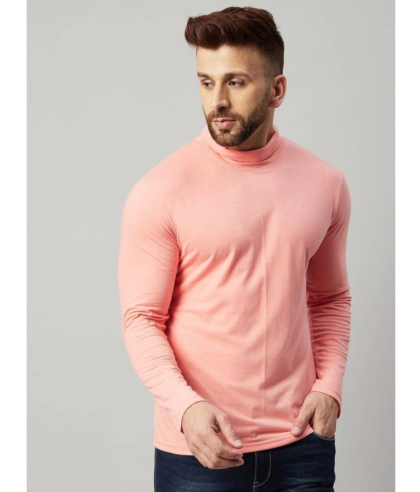     			Gritstones Pack of 1 Cotton Blend Regular Fit Men's T-Shirt ( Coral )
