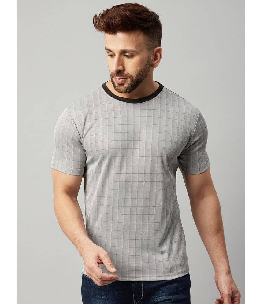 Gritstones Pack of 1 Polyester Regular Fit Men's T-Shirt ( Grey Melange ) Gritstones Pack of 1 Polyester Regular Fit Men's T-Shirt ( Grey Melange )