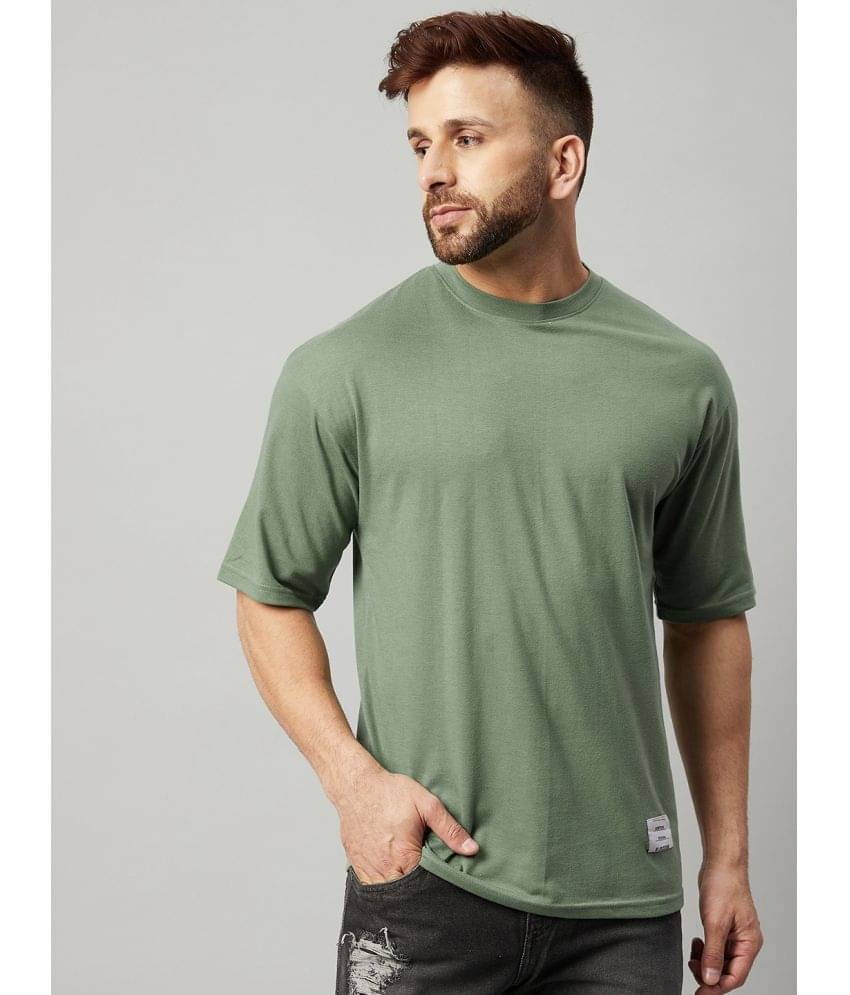 Gritstones Pack of 1 Cotton Blend Regular Fit Men's T-Shirt ( Mint Green )     			Gritstones Pack of 1 Cotton Blend Regular Fit Men's T-Shirt ( Mint Green )