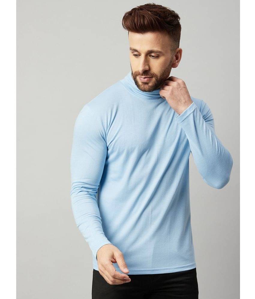     			Gritstones Pack of 1 Cotton Blend Regular Fit Men's T-Shirt ( Sky Blue )