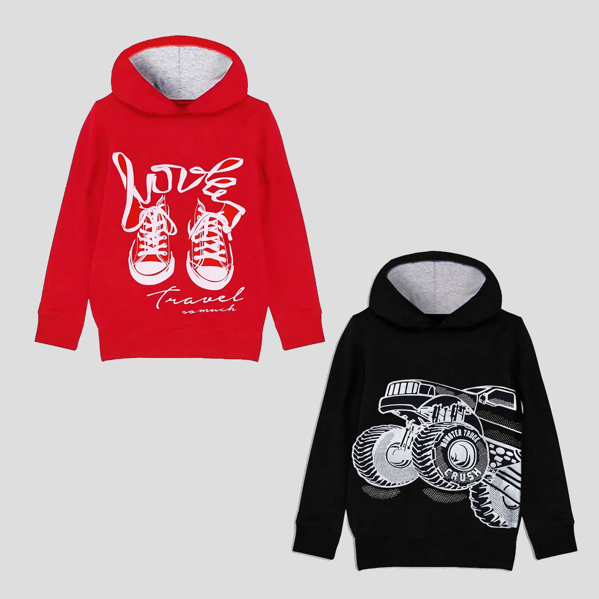     			Kuchipoo Pack of 2 Boys Cotton Blend Sweatshirt ( Multicolor 1 )