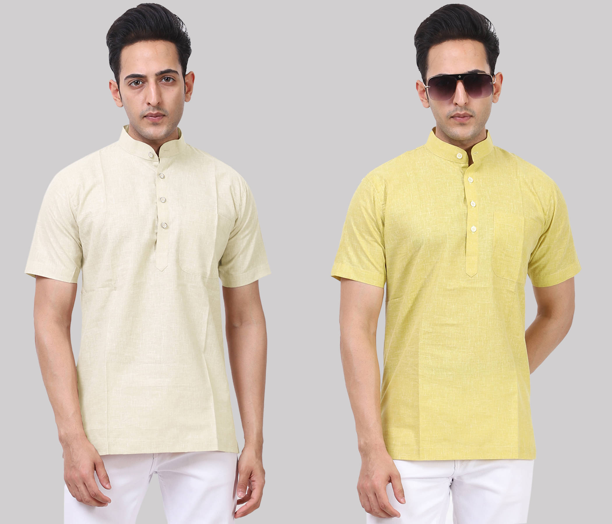     			Kundan - Muticolor Cotton Blend Men's Regular Kurta ( Pack of 2 )
