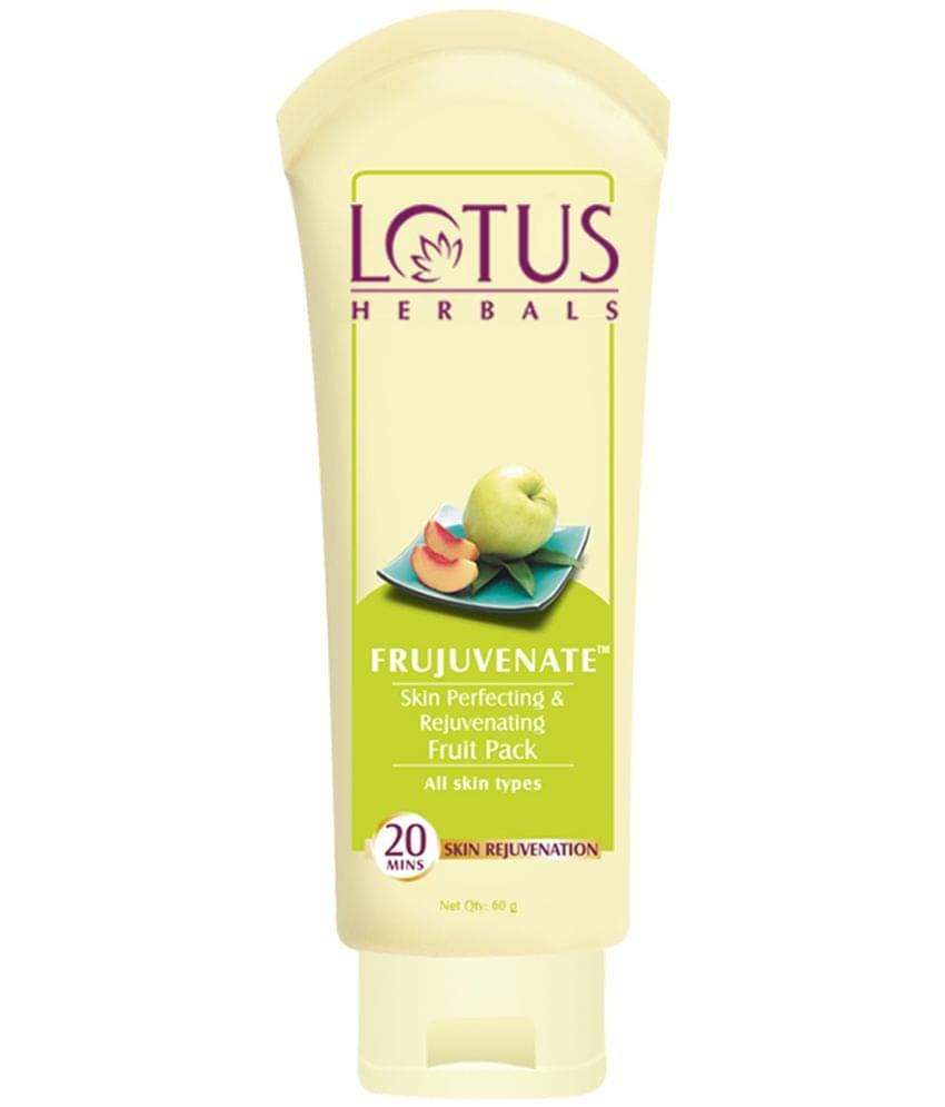 Lotus Herbals Frujuvenate Skin Perfecting & Rejuvenating Fruit Face Pack , For All Skin Types , 60G Lotus Herbals Frujuvenate Skin Perfecting & Rejuvenating Fruit Face Pack , For All Skin Types , 60G