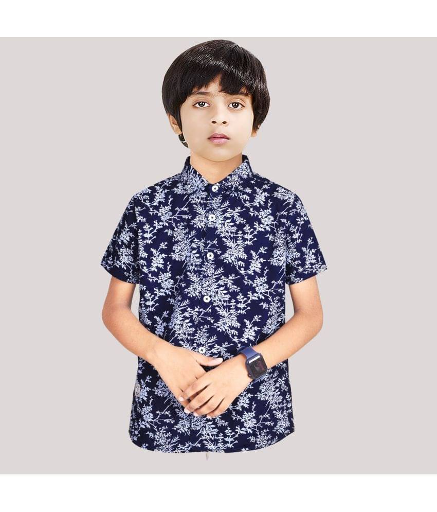     			Made In The Shade Pack of 1 Boys 100% Cotton Half Sleeves Shirt ( White )