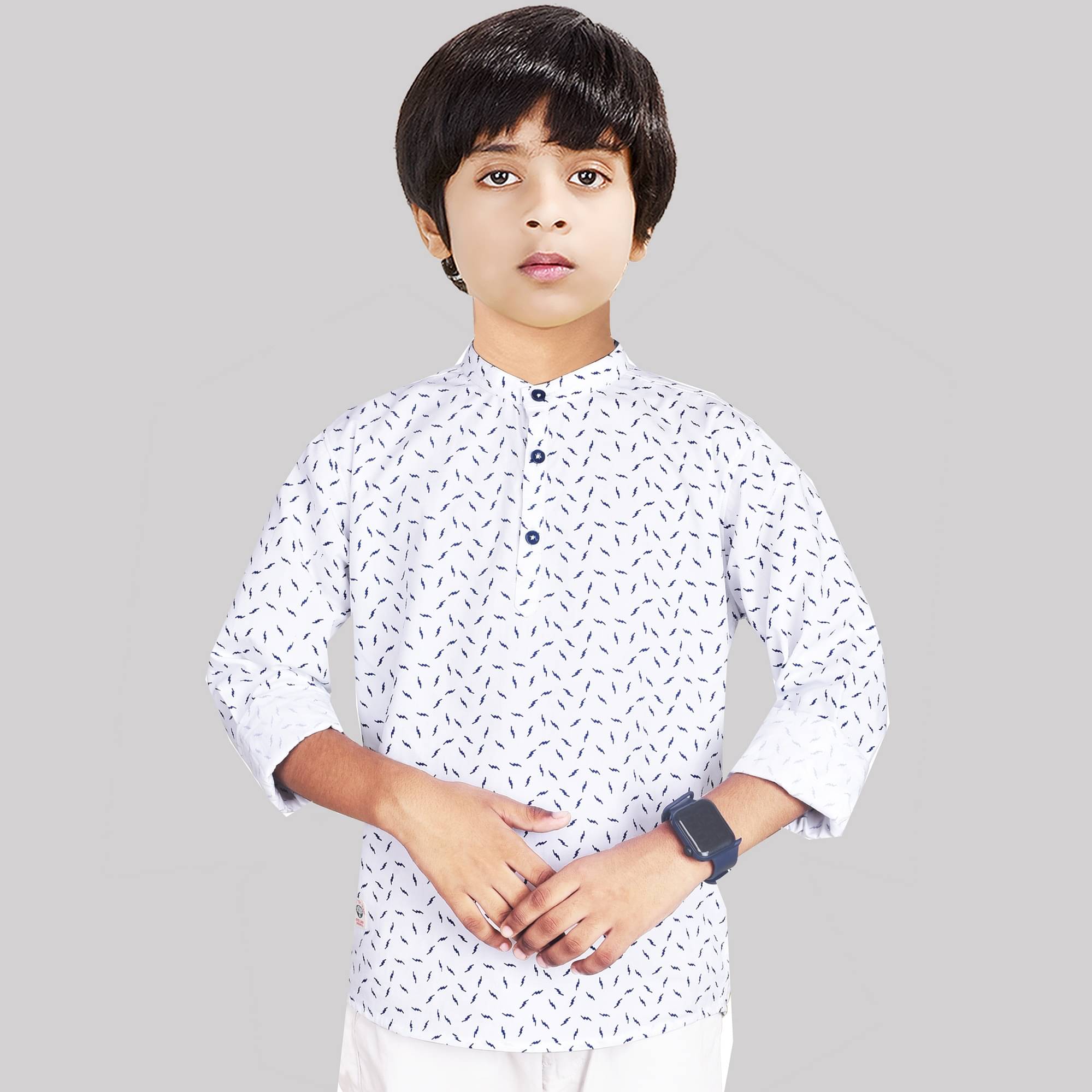 Made In The Shade Pack of 1 Boys Cotton Kurta ( White ) Made In The Shade Pack of 1 Boys Cotton Kurta ( White )