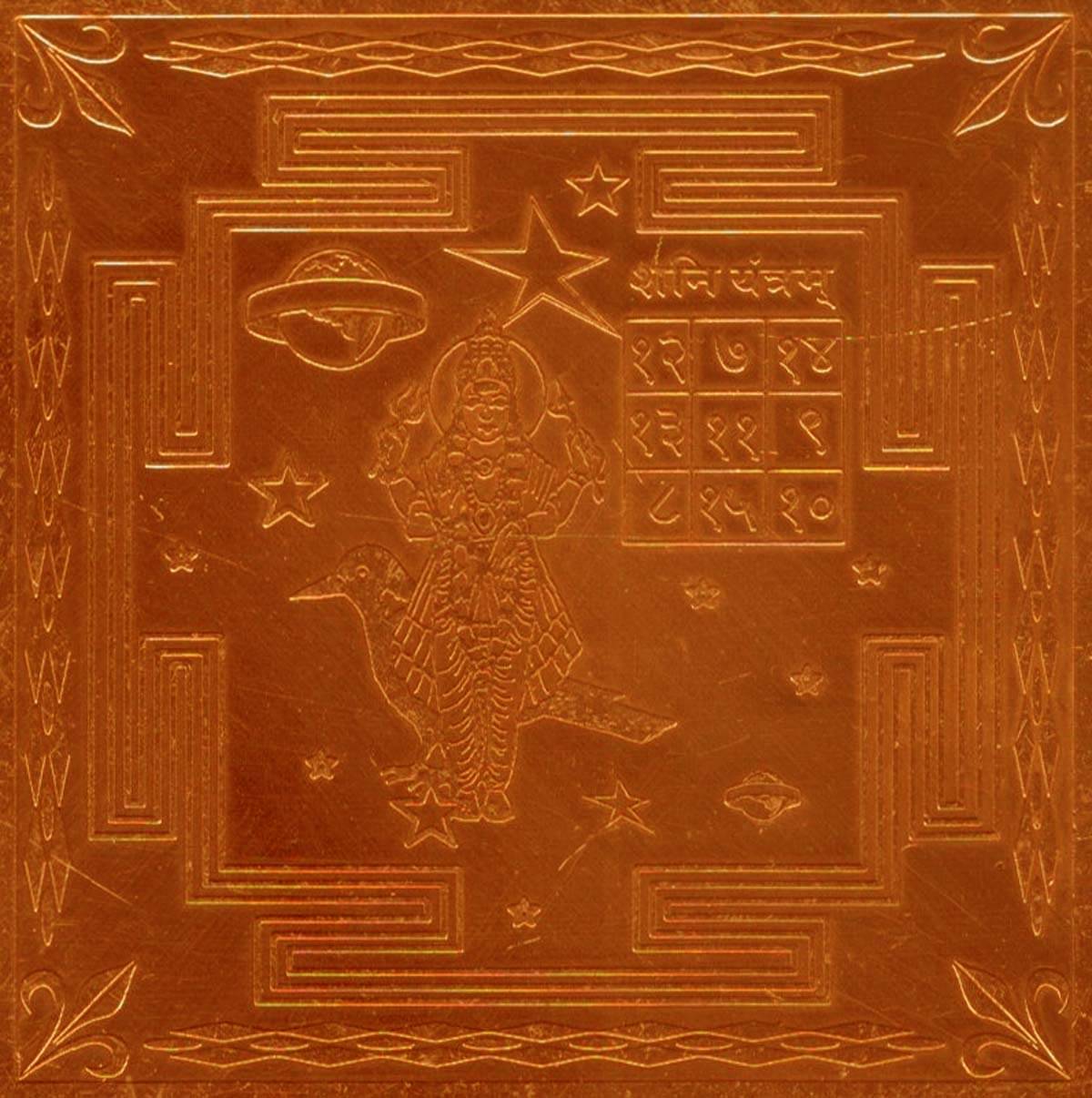     			Sri Bakthi Today Shani Yantra The Planet Saturn Sani Yantram Copper