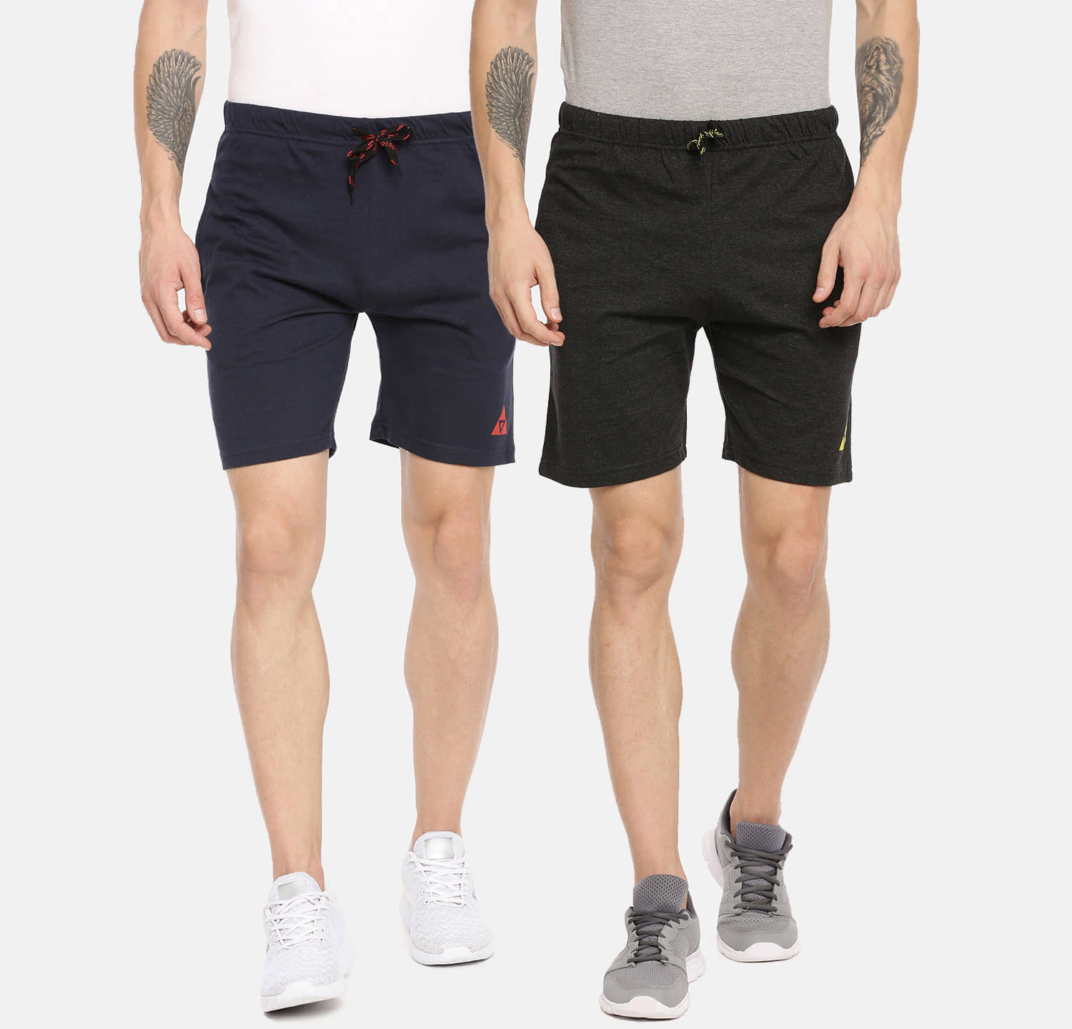 Ardeur - Multi Cotton Blend Men's Shorts ( Pack of 2 ) - Shorts | Buy online on ZillyBuy