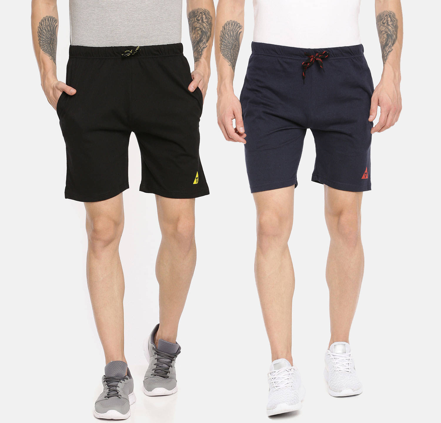     			Ardeur - Navy Cotton Blend Men's Shorts ( Pack of 2 )