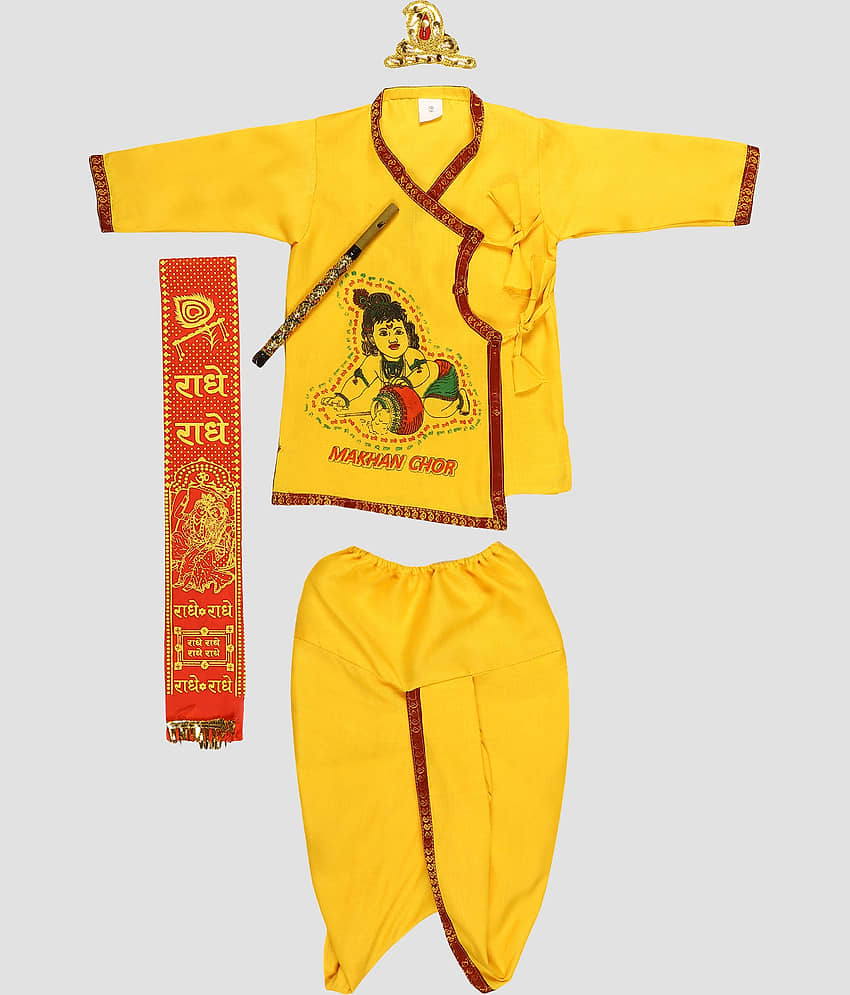 Arshia Fashions Baby Boys Cotton Kurta Sets ( Pack of 1 , Yellow ) - Kurtas & Kurta Sets | Buy online on ZillyBuy